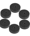 Get Heavy Duty Nylon Buffing Wheels For Metal That Shine Like New With 75mm Abrasive Discs And Easy 10mm Hole Fit For Quick Setup On Any Polisher Or Grinder Tool You Own Today - dark grey nylon pads pack of 6.
