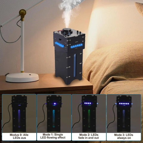 DIY Humidifier Soldering Kit With Time And Humidity Settings OLED Display And LED Light Modes Desktop Electronics Project
