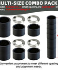 Tough As Nails Nylon Wheel Hub Spacers Kit Featuring 5 8 Inch Bore, 6 nylon spacers and sleeves, total length 4 inches.