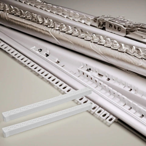 White Plastic Drawer Slides Replacement With Anti Slip Stability And Full Extension Glides for cabinets, showing detail