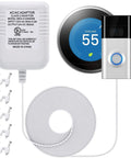 24 Volt C Wire Adapter For Smart Thermostats, UL Listed Power Connector, 16 And A Half Foot Cable, Reliable Constant 24V Power