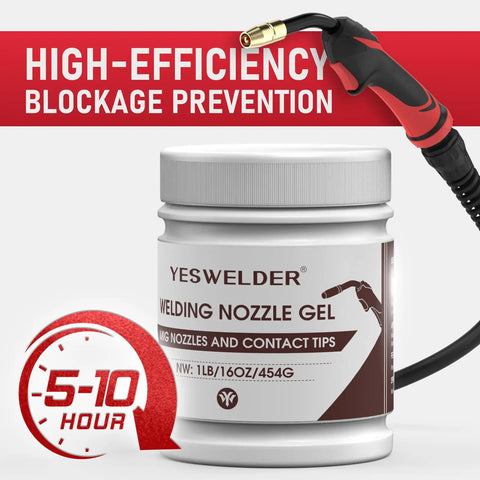 Welding Nozzle Gel For MIG Welding Anti Spatter Dip For MIG Torch And Contact Tips 16 Oz Can with torch, high-efficiency label