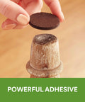 Brown 32 Pack Felt Furniture Pads 1 Inch Round Self Stick Protect Hardwood Floors From Dings Dents And Scratches Easy To Apply