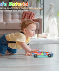 Child playing with Light Up Transparent Car Toy For Kids That Totally Sparks Sensory Play With Colorful Moving Gears