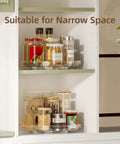 2 Pack 9 Inch Clear Lazy Susan Turntables For Cabinet Fridge Kitchen Pantry Storage Super Handy Organizers For Spices