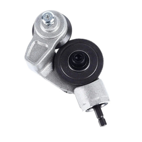Jeanoko Electric Drill Metal Shears Attachment for Cutting Thin Sheet Metal with durable steel blades for heavy-duty use.