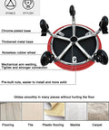 Rolling Stool With Backrest 450 Lbs Weight Capacity PU Leather Seat, chrome base with crystal wheels, versatile flooring use