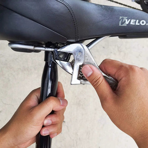 Adjusting a Sturdy Bike Seat Clamp For Standard Rail Saddles, Durable Seven Eighth Inch Inner Diameter, Taiwan Made