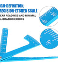 Heavy Duty Aluminum Alloy RC Camber Gauge Straight Edge Ruler Tool For Hella Precise Suspension Geometry And Swift Trackside Stance Tweaks On Buggy Trucks with precision-etched scale.