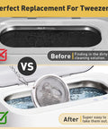 Heavy Duty Stainless Steel Cleaning Basket Two Pack Perfect For Ultrasonic Cleaner Small Parts And Jewelry No Sweat Washing Tray with cleaning comparison.