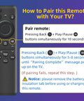 Rechargeable Voice Remote For Smart TVs With Solar Charging And Voice Search, Compatible With 2019-2026 Samsung TVs, pairing instructions.