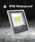 50W Warm White LED Flood Light Kit 12V DC To 60V Low Voltage, IP66 Waterproof in heavy rain