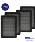 Replacement Filters For SimPure AP3J9 JR6 And Membrane Solutions 2J8 Air Purifiers With H13 True HEPA And Activated Carbon Pack Of 4
