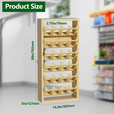 Wall Mounted 24 Can Spray Paint Holder, 6 Tier Wooden Aerosol Organizer Rack For Lubricants And Oils, Garage, 14.2 L 5 W 30 H in workshop