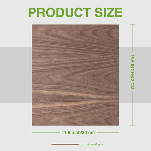Robotime walnut plywood sheet, 12 x 16 x 1/8 in, 6-pack for laser cutting and engraving