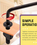 Allen wrench tightening bolt on wood, part of 192 Piece M6 Hardware Kit For Cribs And Furniture Includes Heavy Duty Flat Head Hex Bolts