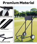Outboard Motor Stand With Wheels Heavy Duty Engine Carrier For Storage And Maintenance Durable Boat Trailer Dolly Supports Up To 350 Lbs Black Wood Board on grass with detailed material features.