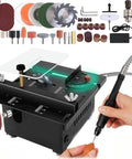 Compact Table Saw With 100W Power, Handy Portable DIY Cutter with adjustable angle, 16mm cutting depth, ideal for crafts and engraving