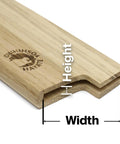 Magnetic Wood Saya Cover for Gyuto Knife 8.25 Inch Blade Protector 210mm, Rugged Magnolia Wood Sheath With Safety Pin
