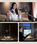 Overhead Desk Mount For Cameras And More Flexible Arm Stand With 360 Degree Ball Head in streaming and photography setups