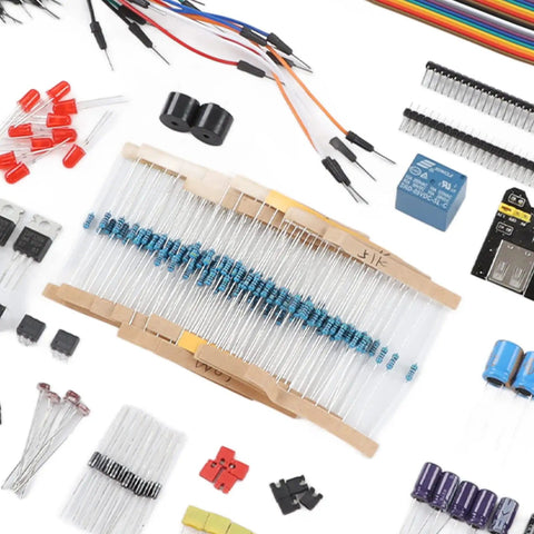 Dope Electronics Do It Yourself Kit With Resistors Capacitors Transistors And Jumper Wires Plus A Power Module A Complete Components Set
