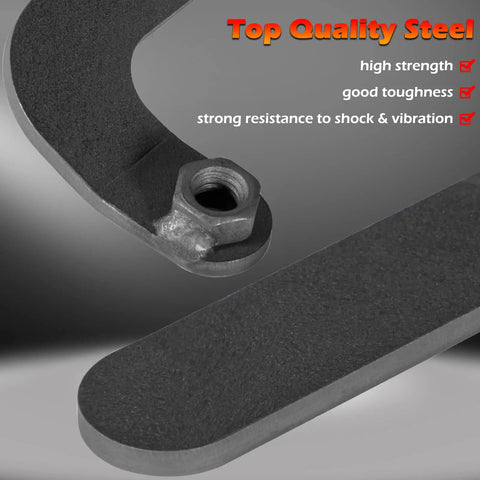 Heavy Duty Rear Bar Pin Flag Nut Kit To Swap Out Busted Shock Mounts On Your Ride Fits 1984 To 2001 Jeep Cherokee XJ close-up of steel components.