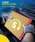 Mechanic installing Engine Air Filter Replacement For Subaru Ascent Forester Crosstrek Impreza Legacy Outback WRX From 2017 To 2022
