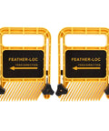 Adjustable Woodworking Featherboard Jig set, six inch ABS safety clamping tool with non-slip holders for router tables.