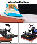 15 By 15 Inch Silicone Heat Press Mat Pad 0.3 Inch Thick for Heat Press Machines used with iron and heat press tools.