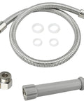 44 Inch Commercial Sink Sprayer Hose With Universal One Half Inch NPSM Female, Stainless Steel, Heat Resistant Handle, Pro Grade Replacement