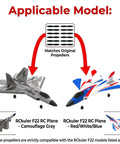Diagram of Five Pairs Ten Piece RC Plane Propeller Set For F22 Raptor RC Fighter Jets Replacement Blades A And B CCW CW