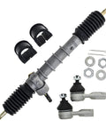 Beefed Up Steering Rack Tie Rod End Kit For Kawasaki Mule 610 SX And Mule SX 2010 2023 OEM Replacement With M14x1.5 Tie Rod Thread Knuckle Side M10x1.25 And Three And A Half Inch Rod End For 39191-0023 39112-0008 39191-7501, steering kit parts and boots
