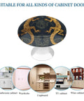 2 Pack Round Cabinet Knobs And Drawer Pulls 1.1 Inch Heavy Duty Stainless Steel Hardware For Kitchen Cabinets And Dressers Smooth Finish Quick Swap Solid Build For Home Glow Up with artistic gecko design.