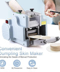 Game Changing Electric Automatic Dumpling Wrapper Maker With 8Cm Round Mold and Rock Solid 140W Motor cranking smooth dumpling skins.