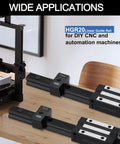 150mm Linear Guide Rail Kit With 2 Rails And 2 Carriages HGH20CA Sliding Blocks And End Stops for Smooth Low Noise DIY CNC Rigs Routers