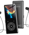 Bluetooth MP3 Player With Auto Reconnect 5.4 For Instant On Listening 1.8 Inch Display Built In Speaker Portable Music Player