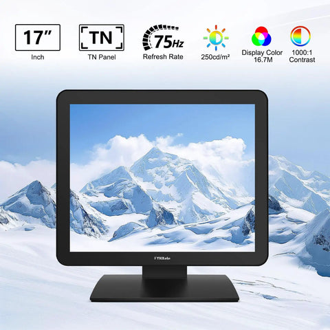 17 Inch Capacitive Touchscreen Monitor With Ten Point Multi Touch For Fluid Gestures In Restaurant Retail And Pos Kiosks features a TN panel.