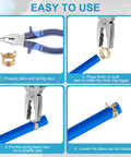 Installation guide for Spring Band Hose Clamps For 20 To 24 Millimeter Hose OD Pack Of 30 Vacuum Constant Tension Clips.