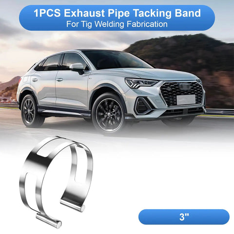 Beefy 3 Inch Stainless Steel Exhaust Clamp for Welding and Exhaust Pipe Repair Universal Fit Rust Resistant 304 Grade Easy Slip On Secure Clip For Auto DIY Projects