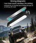Wireless Car Interior Lights 2 Pack With Motion Sensor Rechargeable 1500mAh Dome Roof Ceiling Light above off-road vehicle