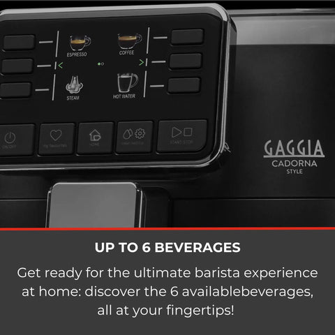 Straight Up One Touch Super Automatic Espresso Machine With Six Preprogrammed Drinks And Four Custom Profiles Featuring Kickass Auto Frothing For Your Dream Home Barista Corner control panel showcasing six beverage options.