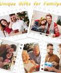 Collage of people exchanging gifts during holidays with Romantic 3D Illusion Night Light Lamp For Husband Or Boyfriend From Wife Valentines Day Gift For Him I Love You Heart Design LED Decor For Anniversary Birthday Or Special Occasion as a unique gift idea.