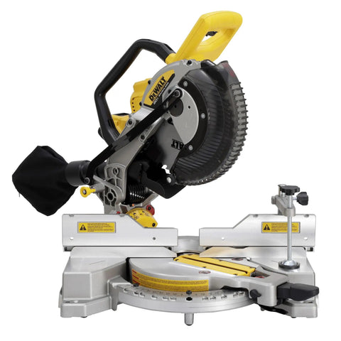 20V Max XR 10 Inch Compact Double Bevel Fixed Miter Saw Kit With Bevel Gear Transmission in side view