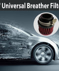25mm Universal Air Intake Filter For 1 Inch Intake Cold Air Filter Auto Breathe Vent Crankcase Cleaner With Car Image