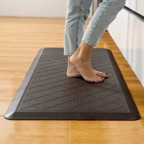 24 X 60 Inch Extra Thick Anti Fatigue Kitchen Mat And Office Runner, Waterproof Non Slip Standing Desk Pad For All Day Comfort in kitchen