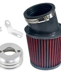Air Filter Intake Kit For Go Karts And Mini Bikes Durable Easy Install 6.5 HP GX160 GX200 Predator 212cc Coleman BK200 BT200X CT200U Trail CT200U Engine Replacement Upgrade with filter, adapter, and bracket.