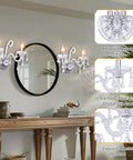 Crystal Wall Sconce Light With Double Heads And Pendant European Style Wall Lamp For Hallway And Living Room Dope Look Luxury Decor