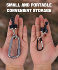 Heavy Duty Magnetic Hook Set For Canopies And Tents With Carabiner Hangers Neodymium Magnets 11 Lbs Load shown in hand