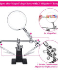 All In One 1857 Pcs Jewelry Making Kit For Adults with magnifying glass and adjustable clamp tool for crafting