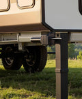 Heavy Duty 5th Wheel Landing Gear Motor 5500 Lbs Capacity 300W RV Power Drive For Fifth Wheel attached to trailer